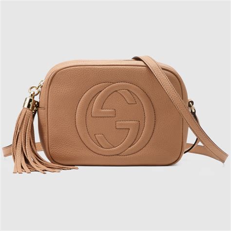 gucci soho small black grained leather disco bag|Gucci soho disco bag beige.